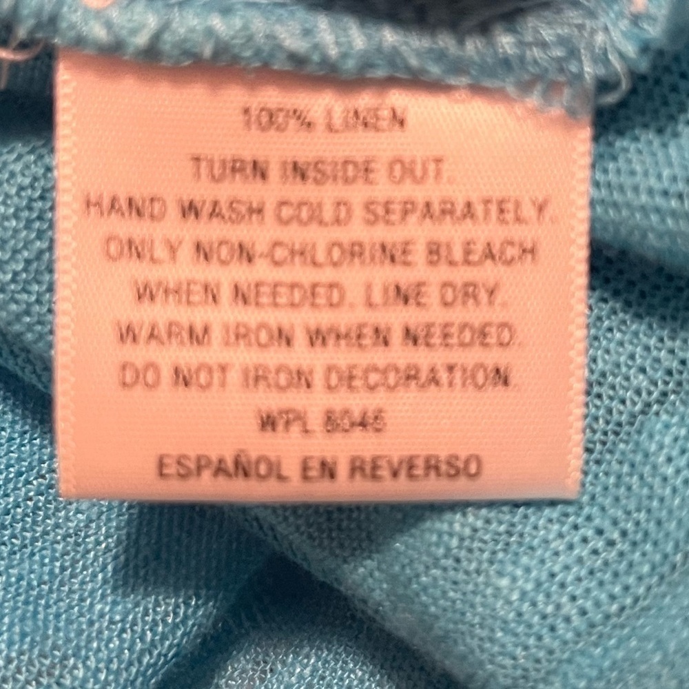 INC International Concepts Beach Women’s Teal Blue Sequin Top Size XL - Picture 5 of 5